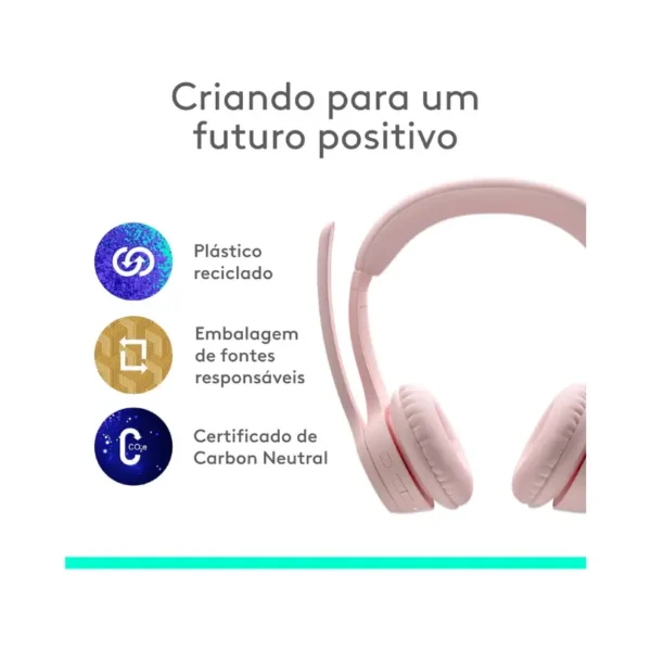Headset Sem Fio Logitech Zone 300 Com Microfone - Image 4