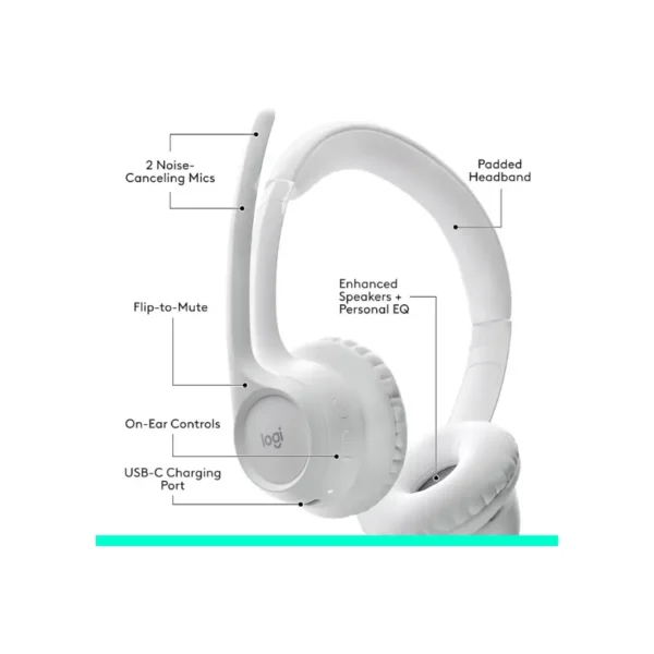 Headset Sem Fio Logitech Zone 300 - Image 3