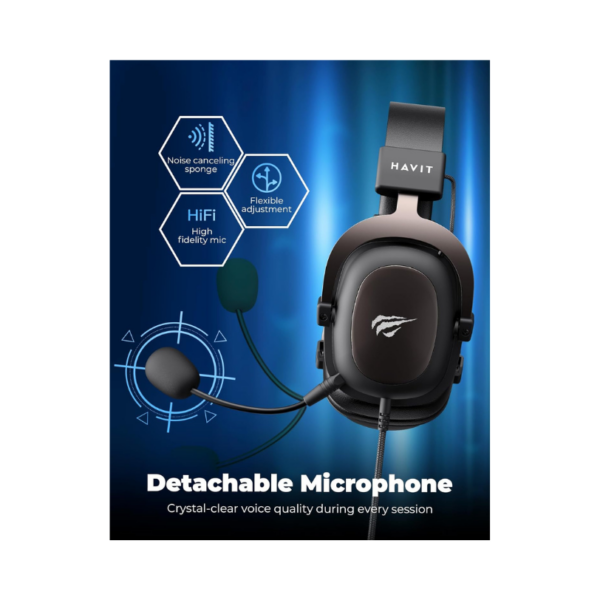 Headphone Gamer com Microfone HV-H2002d - Image 3